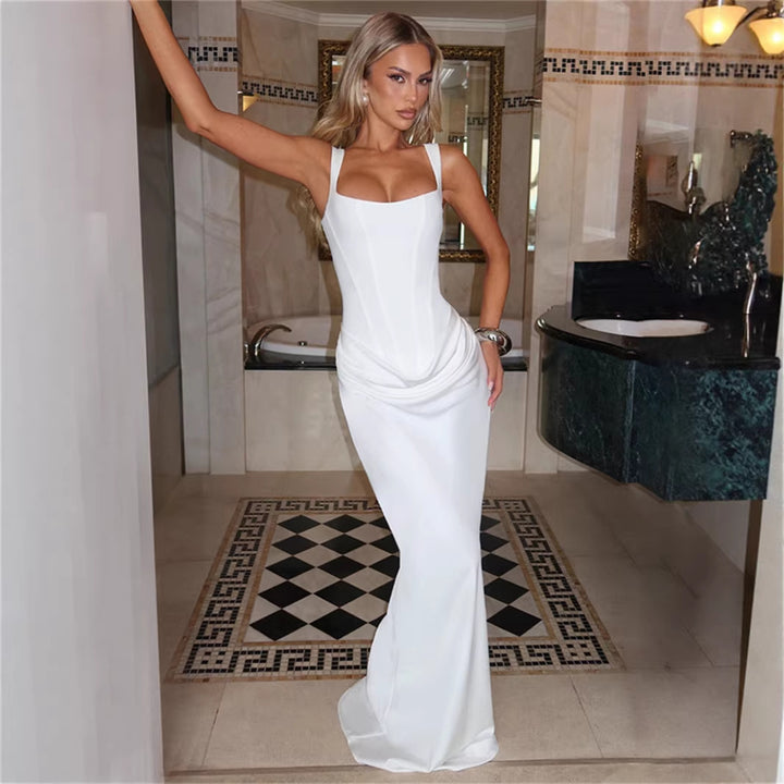 Elevate Your Style with the Elegant Corset Maxi Dress