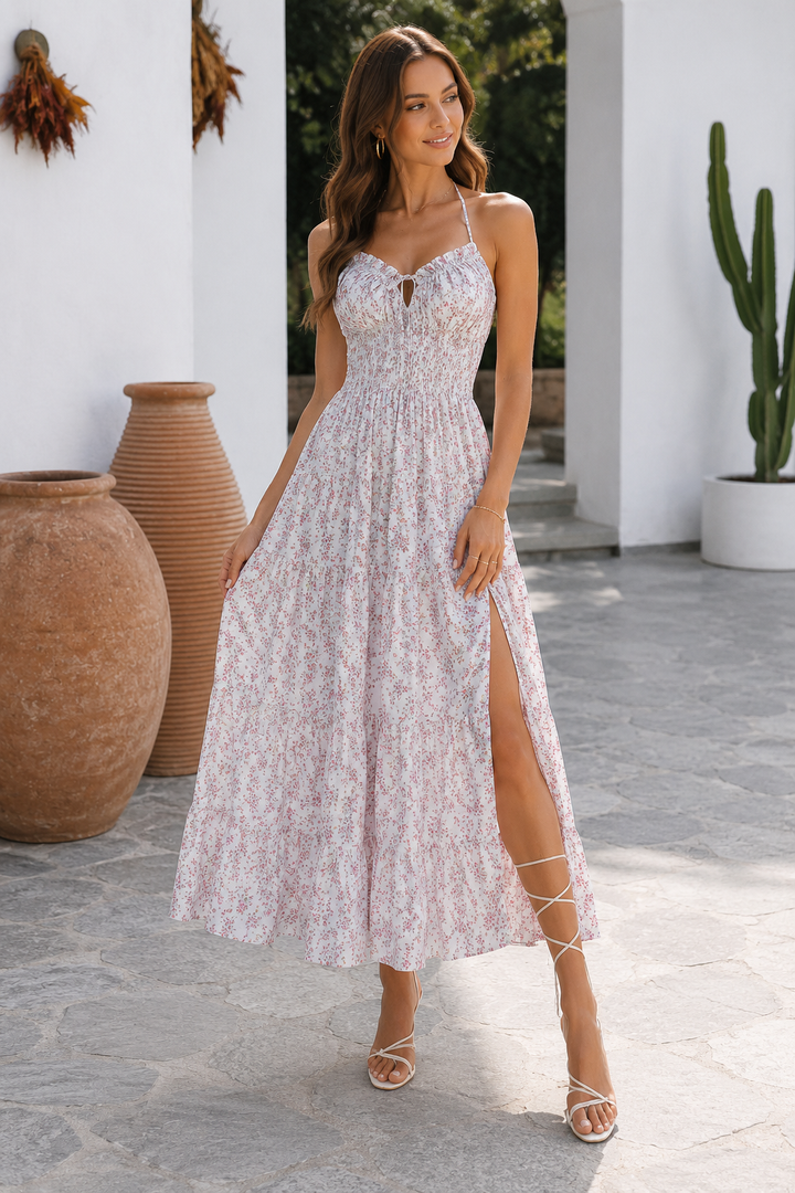 Floral Print Cami Midi Dress
