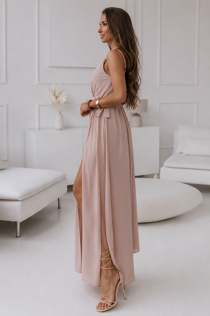 Honey Tied Surplice Sleeveless Maxi Dress