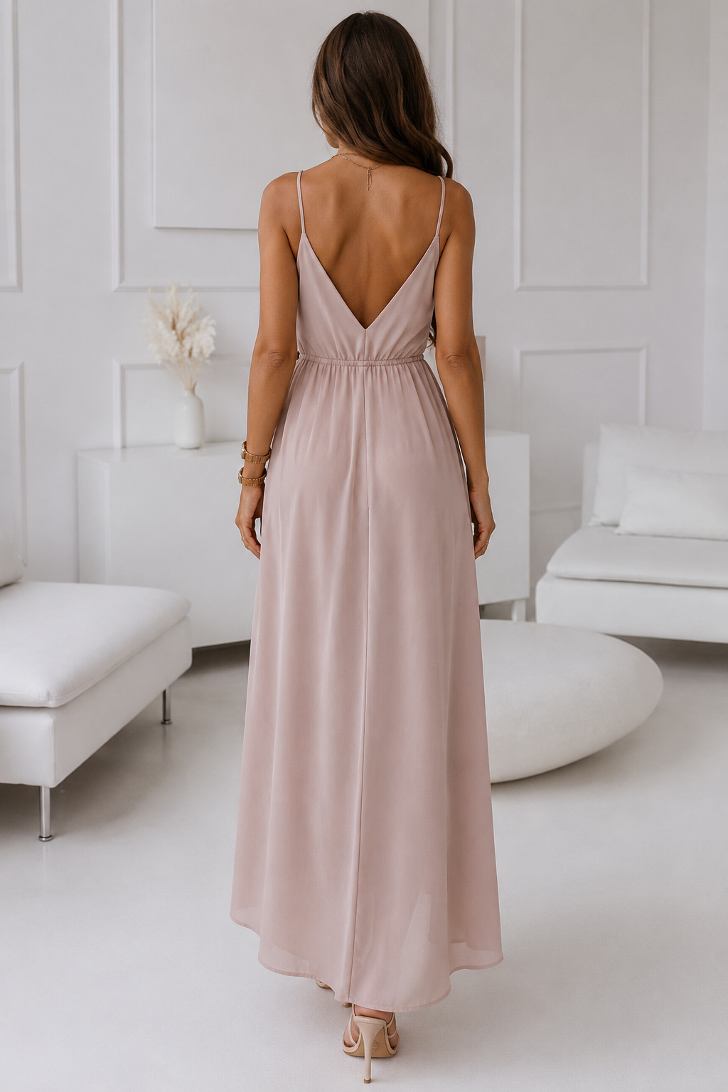 Honey Tied Surplice Sleeveless Maxi Dress