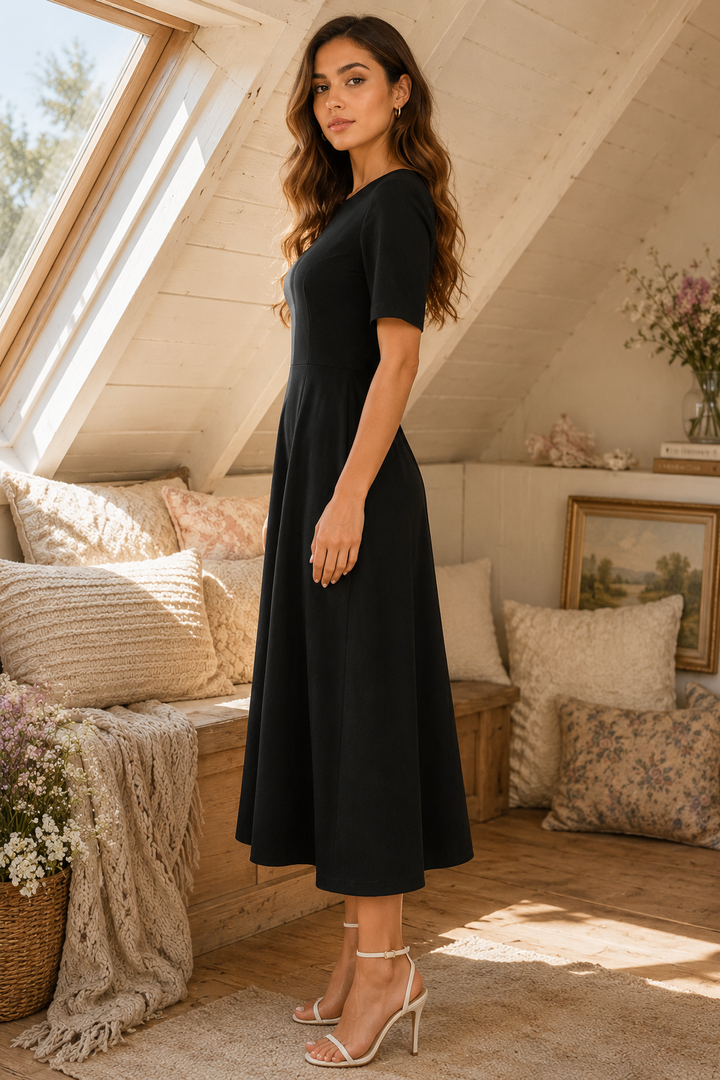Noir Atelier Midi Dress