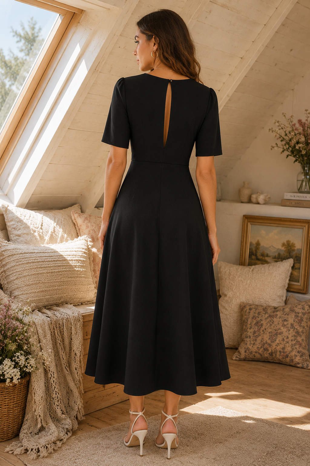 Noir Atelier Midi Dress