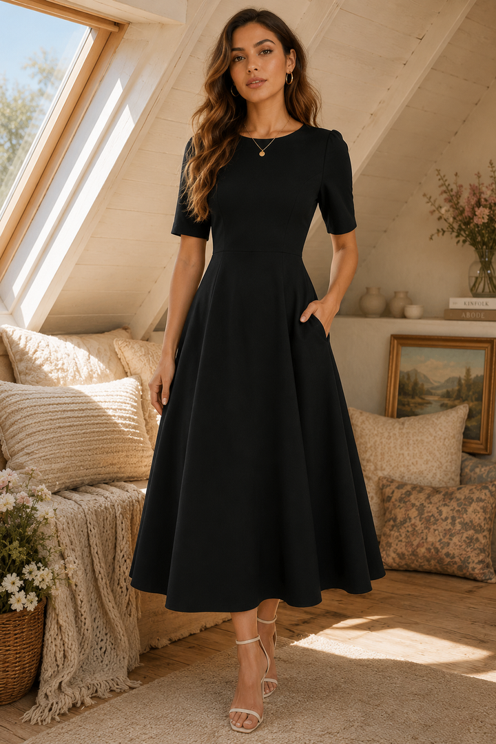 Noir Atelier Midi Dress