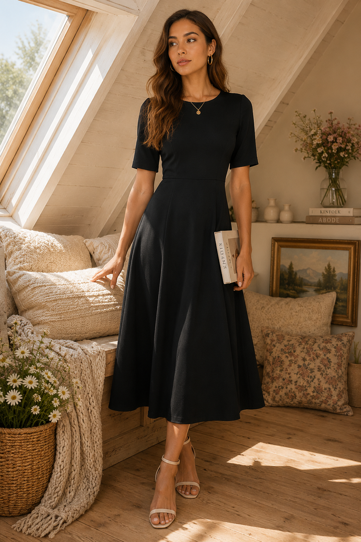Noir Atelier Midi Dress