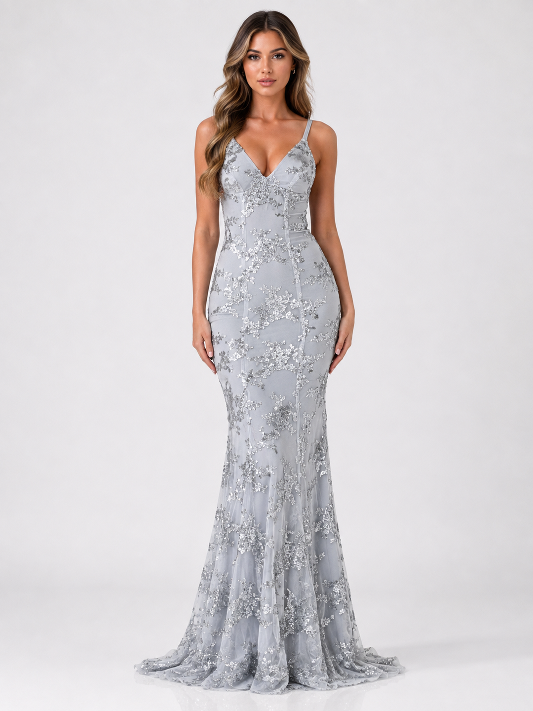 Gala Sequin Mermaid Maxi Dress