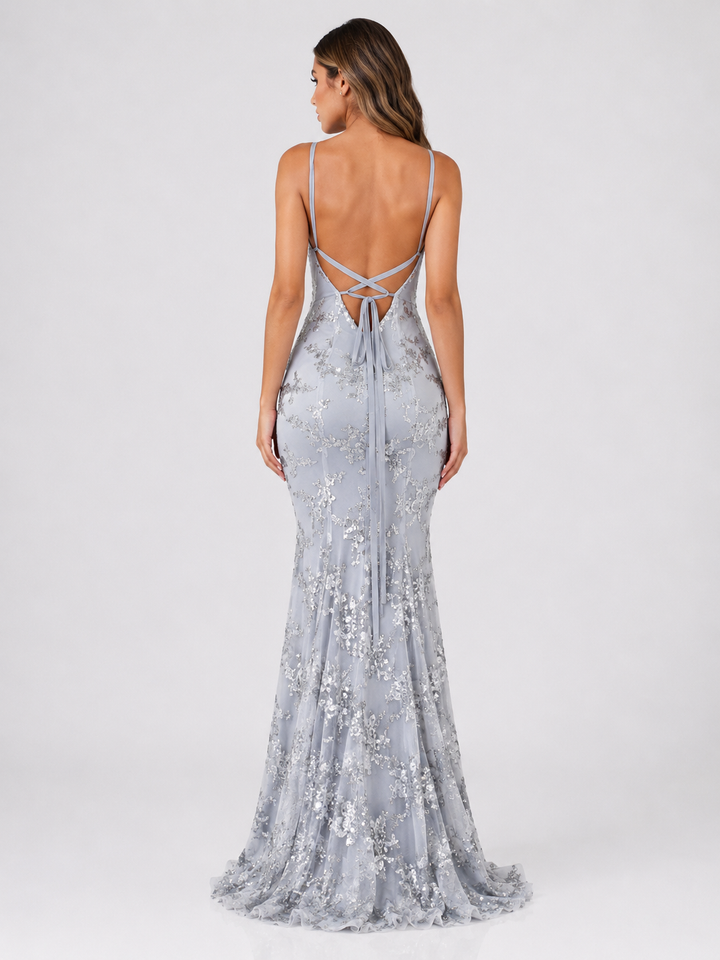 Gala Sequin Mermaid Maxi Dress