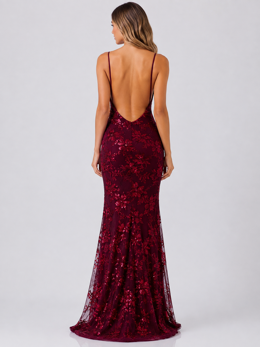 Gala Sequin Mermaid Maxi Dress