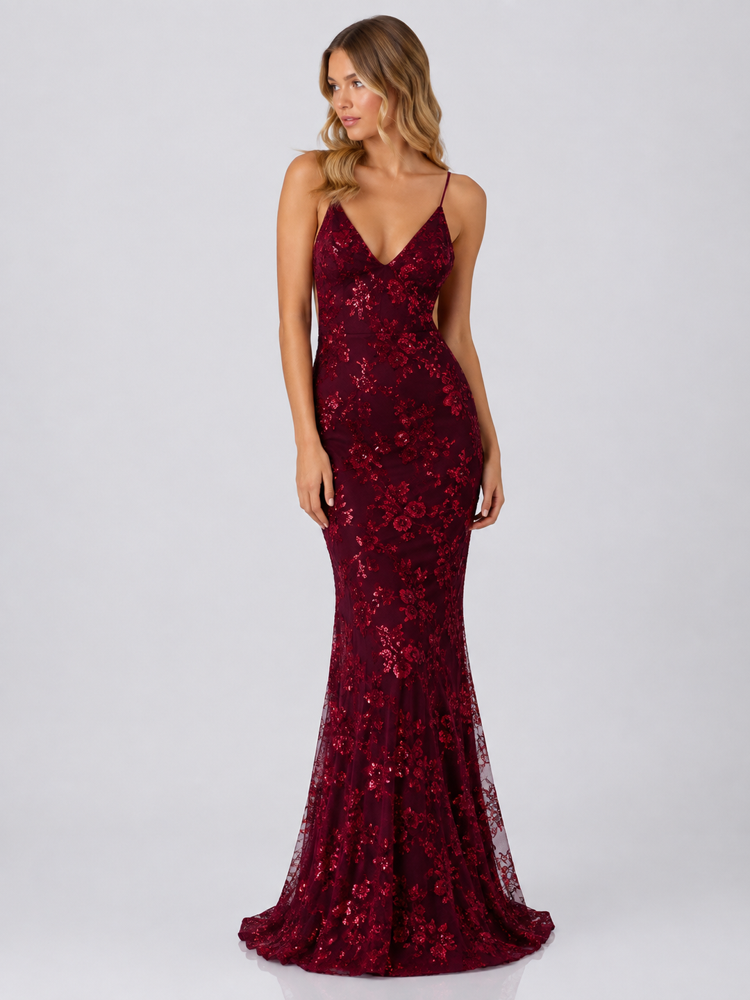 Gala Sequin Mermaid Maxi Dress