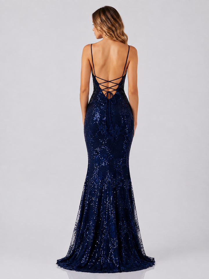 Gala Sequin Mermaid Maxi Dress