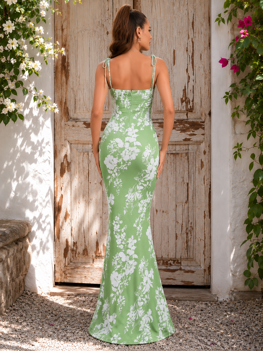 Backless Corset Maxi Dress