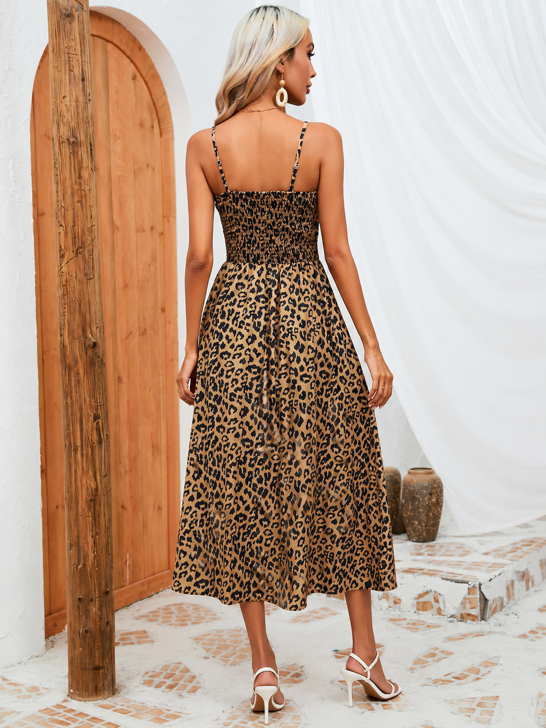 Printed Midi Sling Dress
