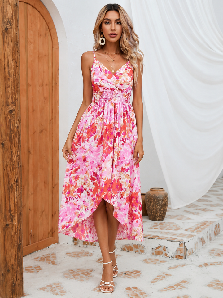 Printed Midi Sling Dress