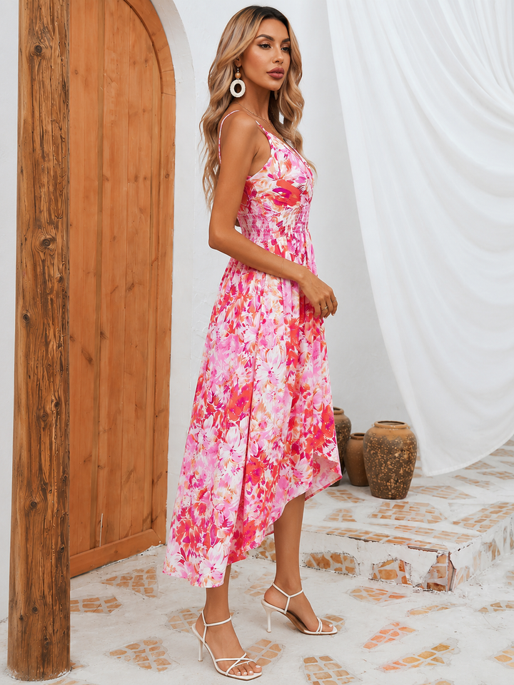Printed Midi Sling Dress