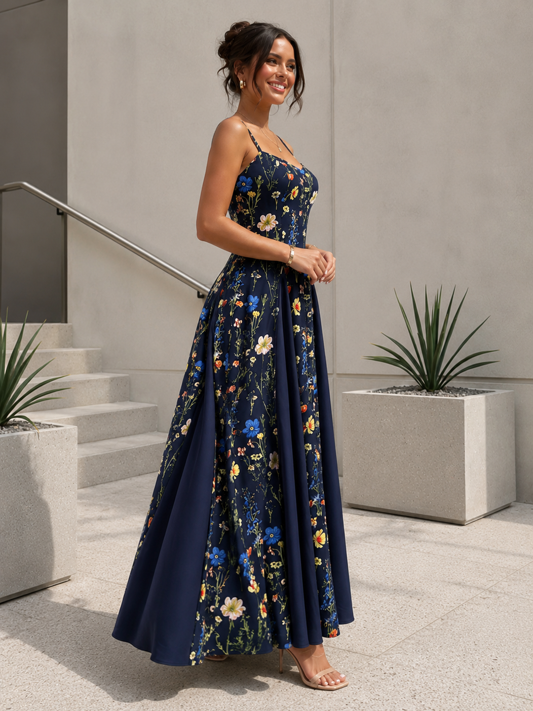 Elevate Your Style with Our Floral V-Neck Maxi Dress
