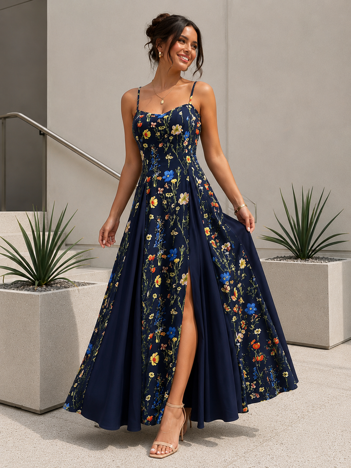 Elevate Your Style with Our Floral V-Neck Maxi Dress