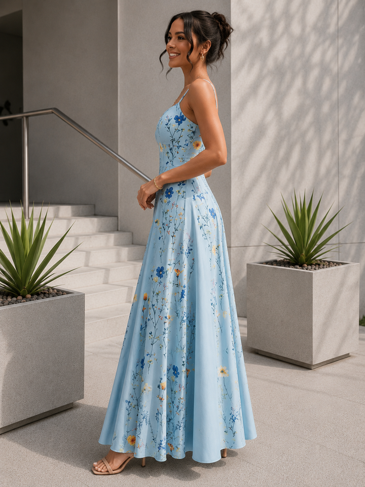 Elevate Your Style with Our Floral V-Neck Maxi Dress