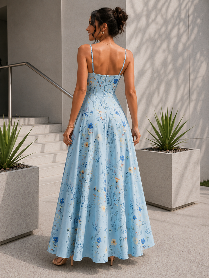Elevate Your Style with Our Floral V-Neck Maxi Dress
