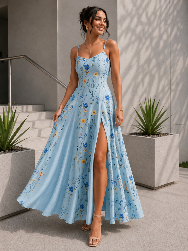 Elevate Your Style with Our Floral V-Neck Maxi Dress