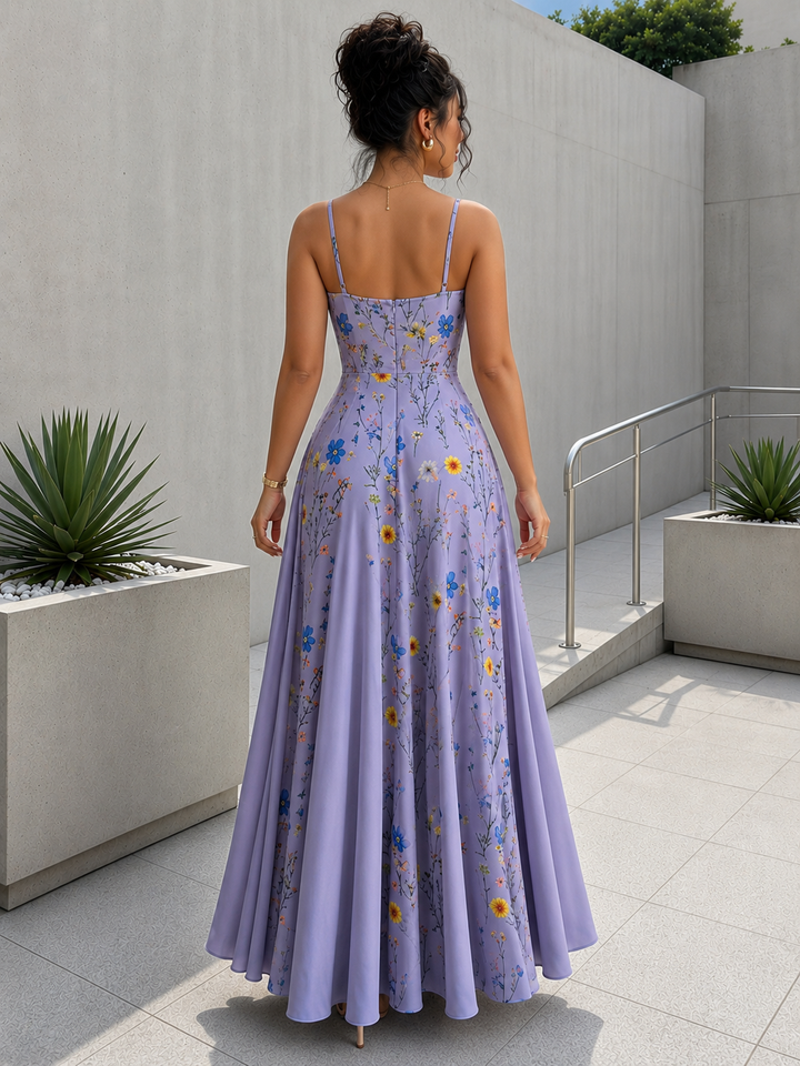 Elevate Your Style with Our Floral V-Neck Maxi Dress