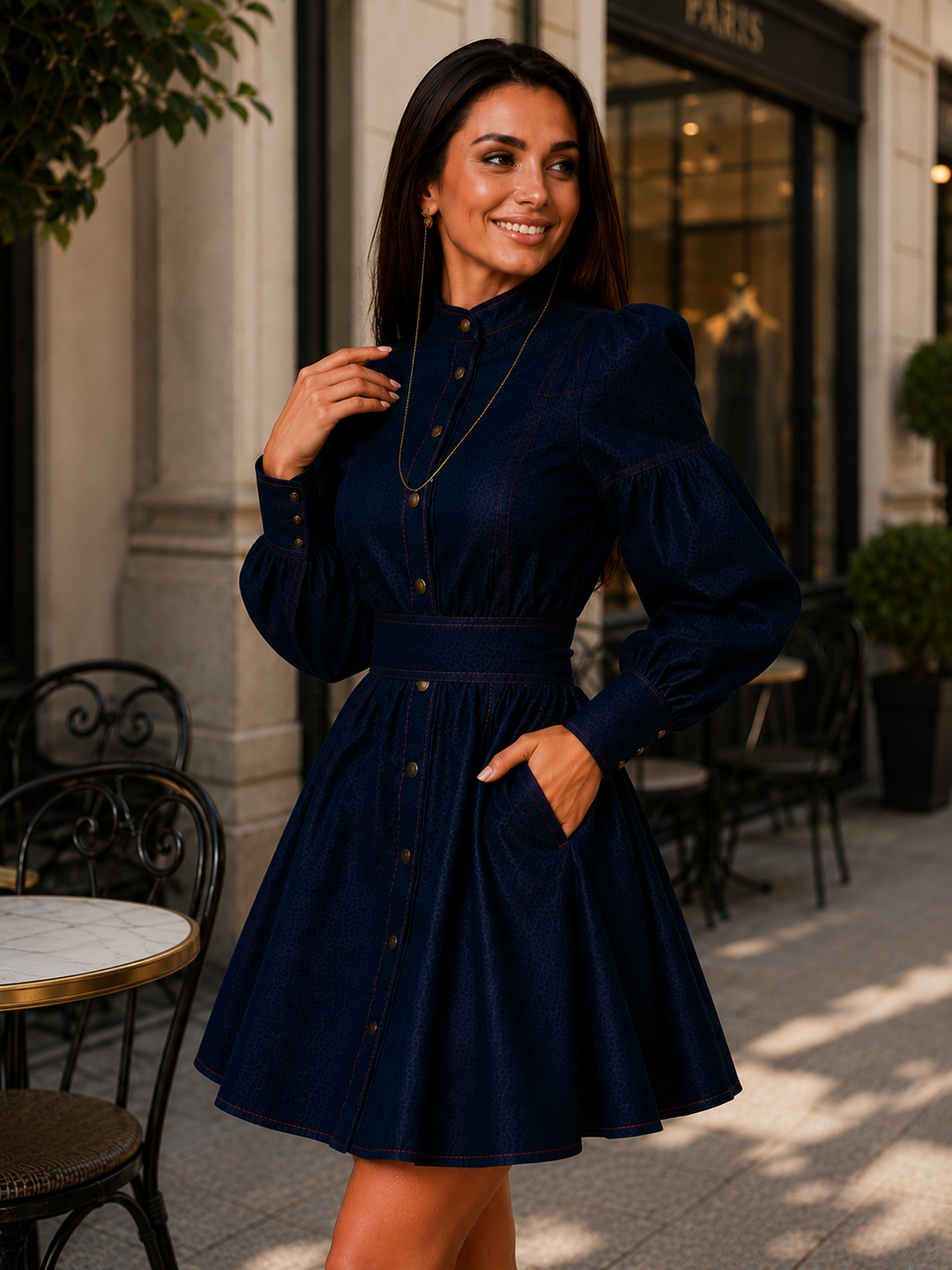 Denim Belle Mini Dress