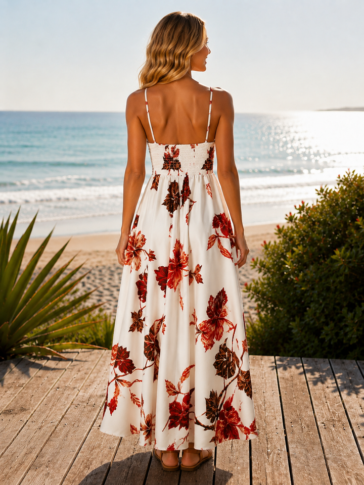 French Floral Maxi Dress