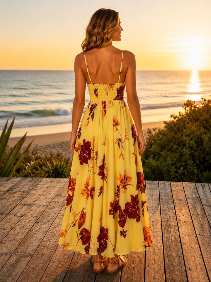 French Floral Maxi Dress