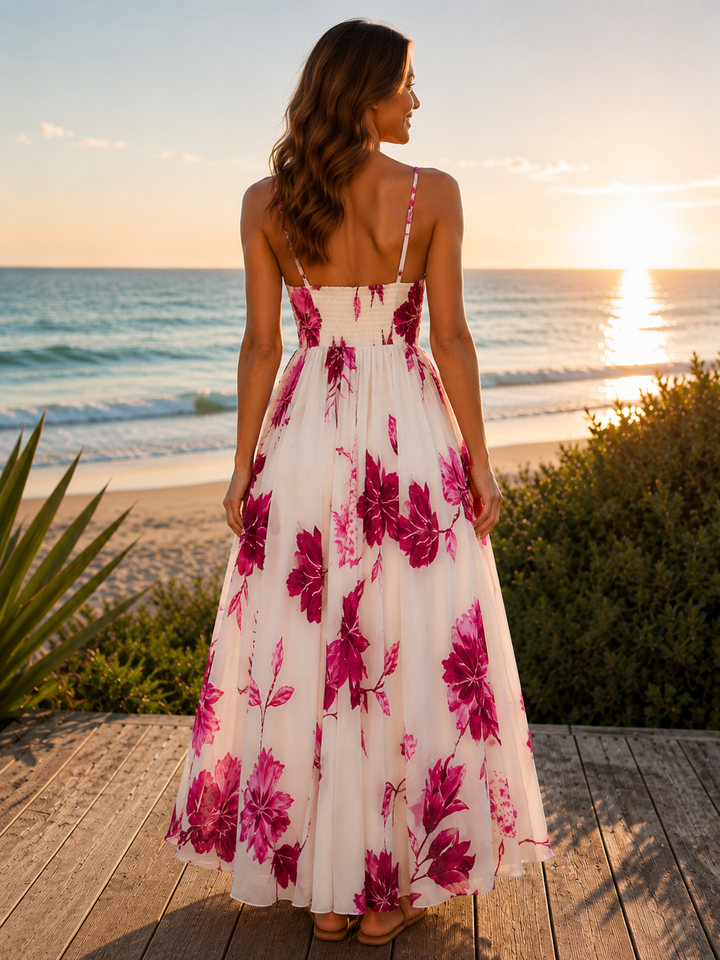 French Floral Maxi Dress