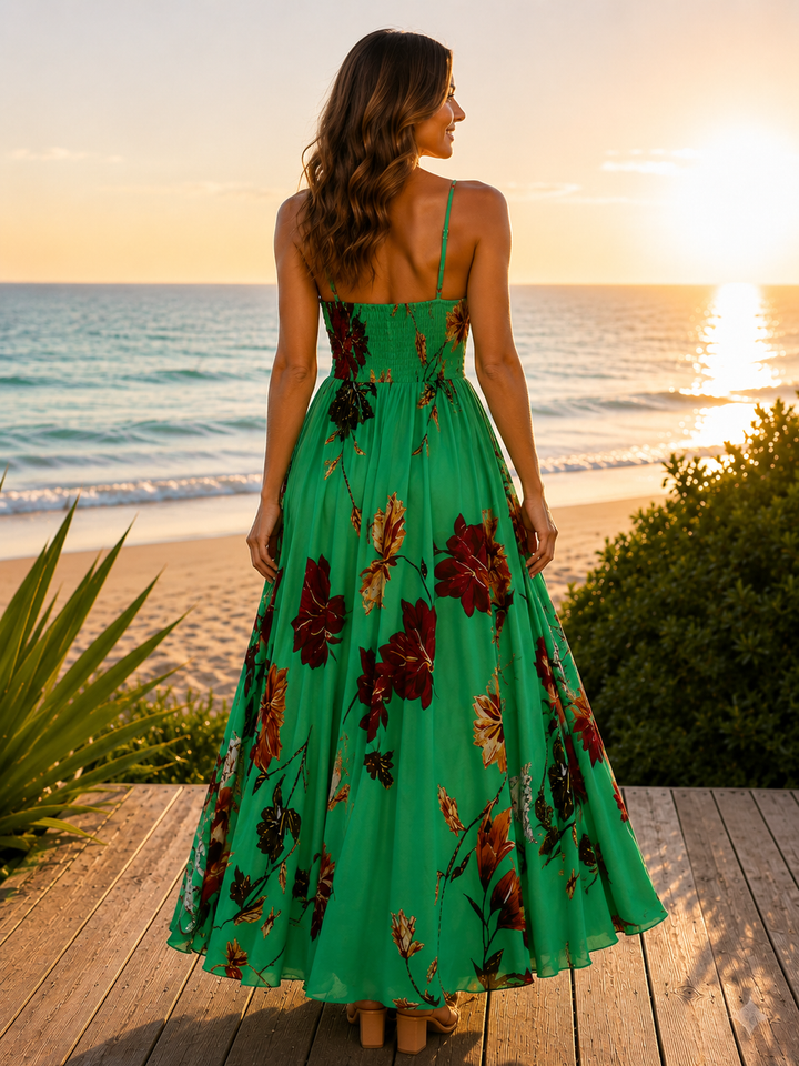 French Floral Maxi Dress
