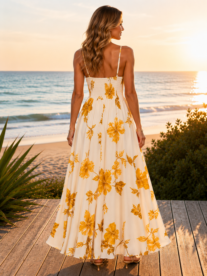 French Floral Maxi Dress