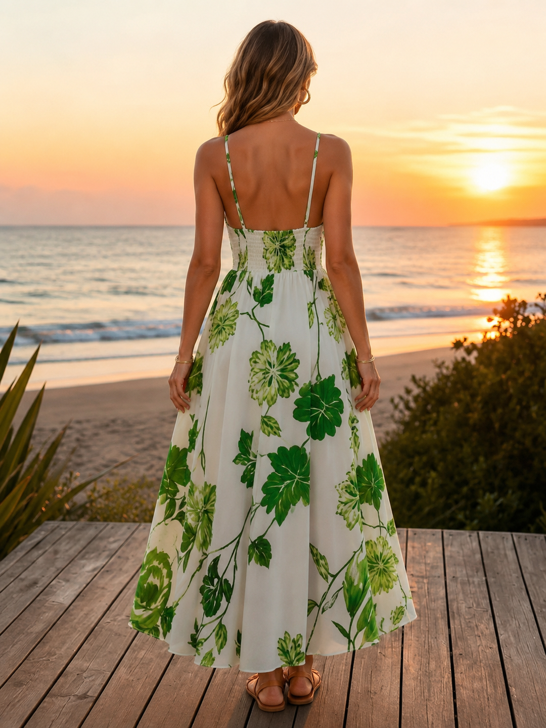 French Floral Maxi Dress