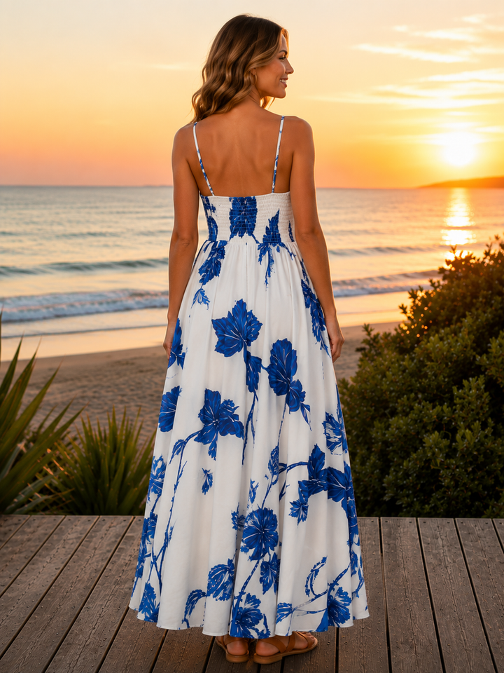 French Floral Maxi Dress