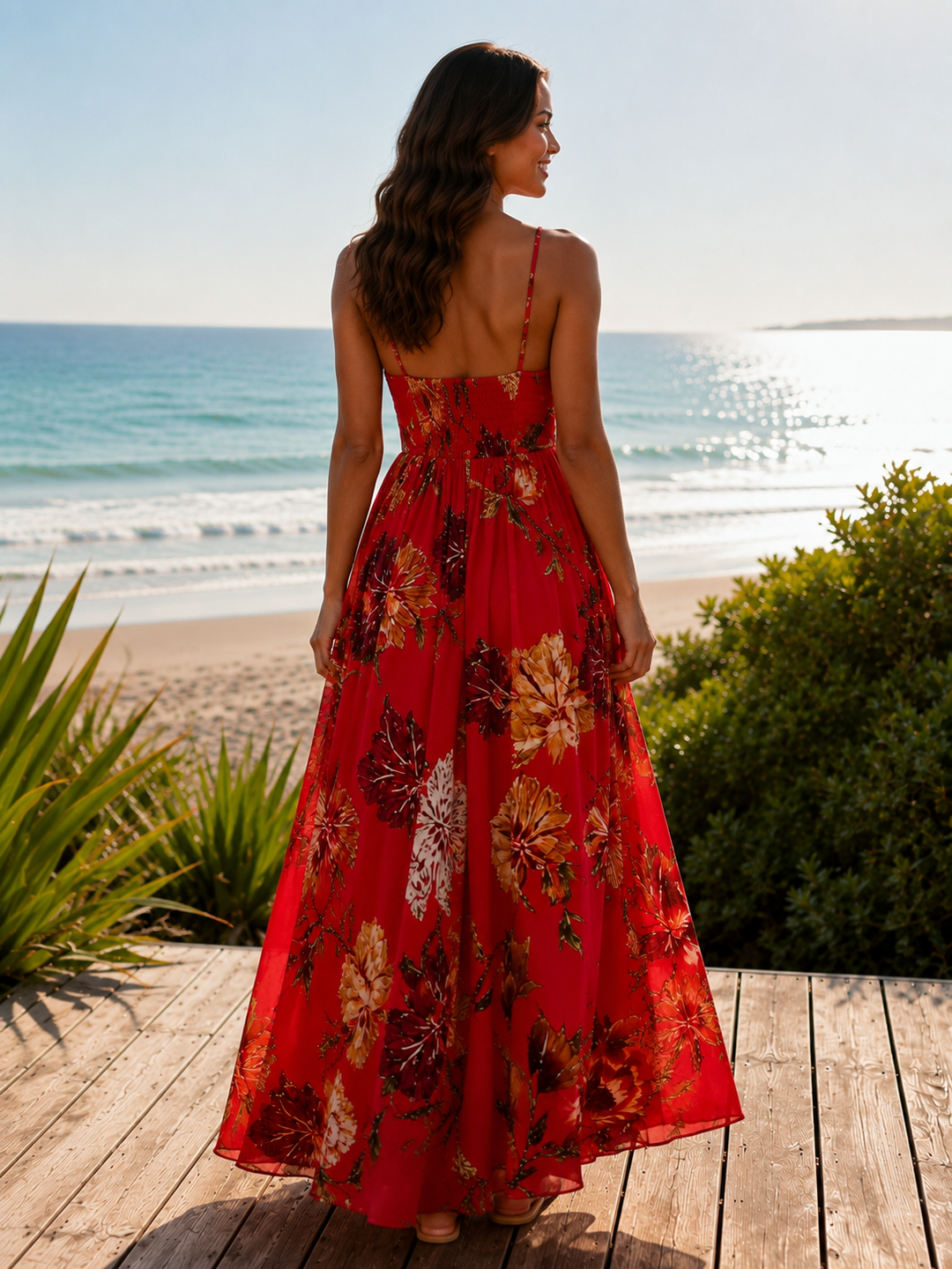 French Floral Maxi Dress