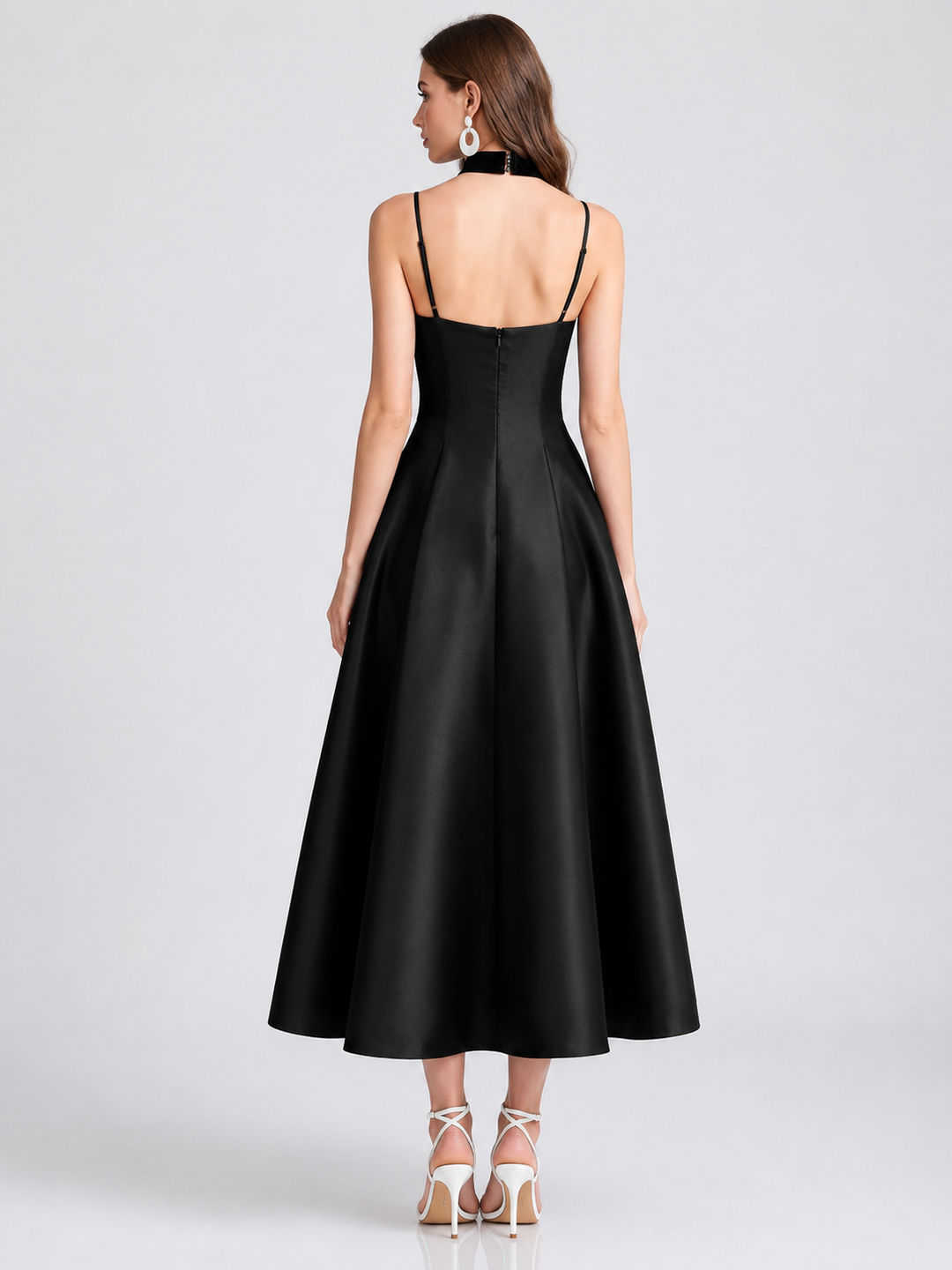 Sweetheart Flared Midi Dress
