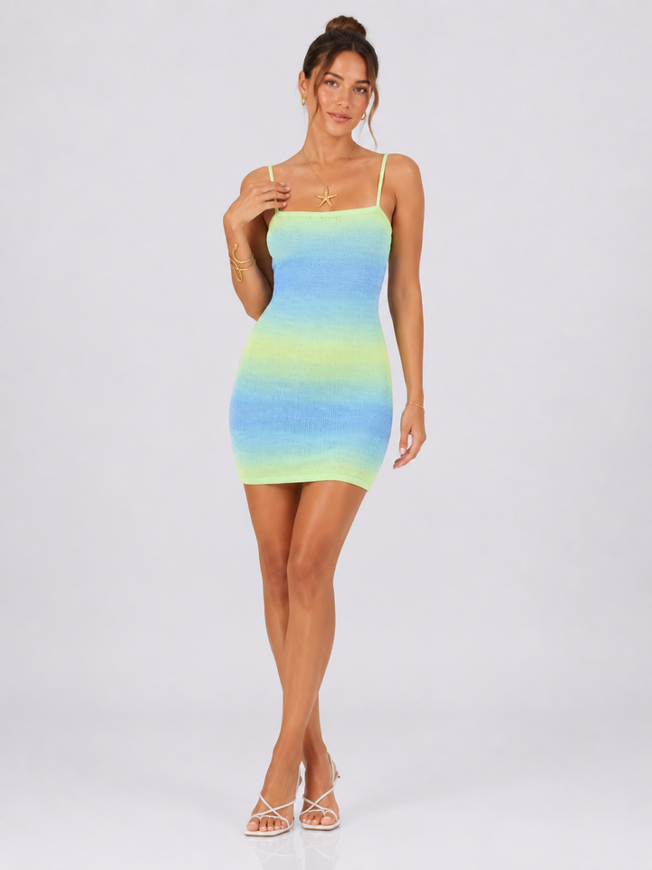 Gradient Knit Mini Dress