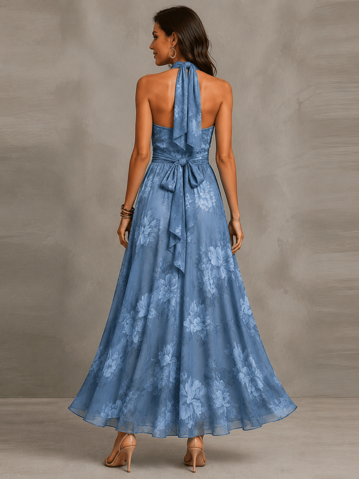 Floral Chiffon Maxi Dress