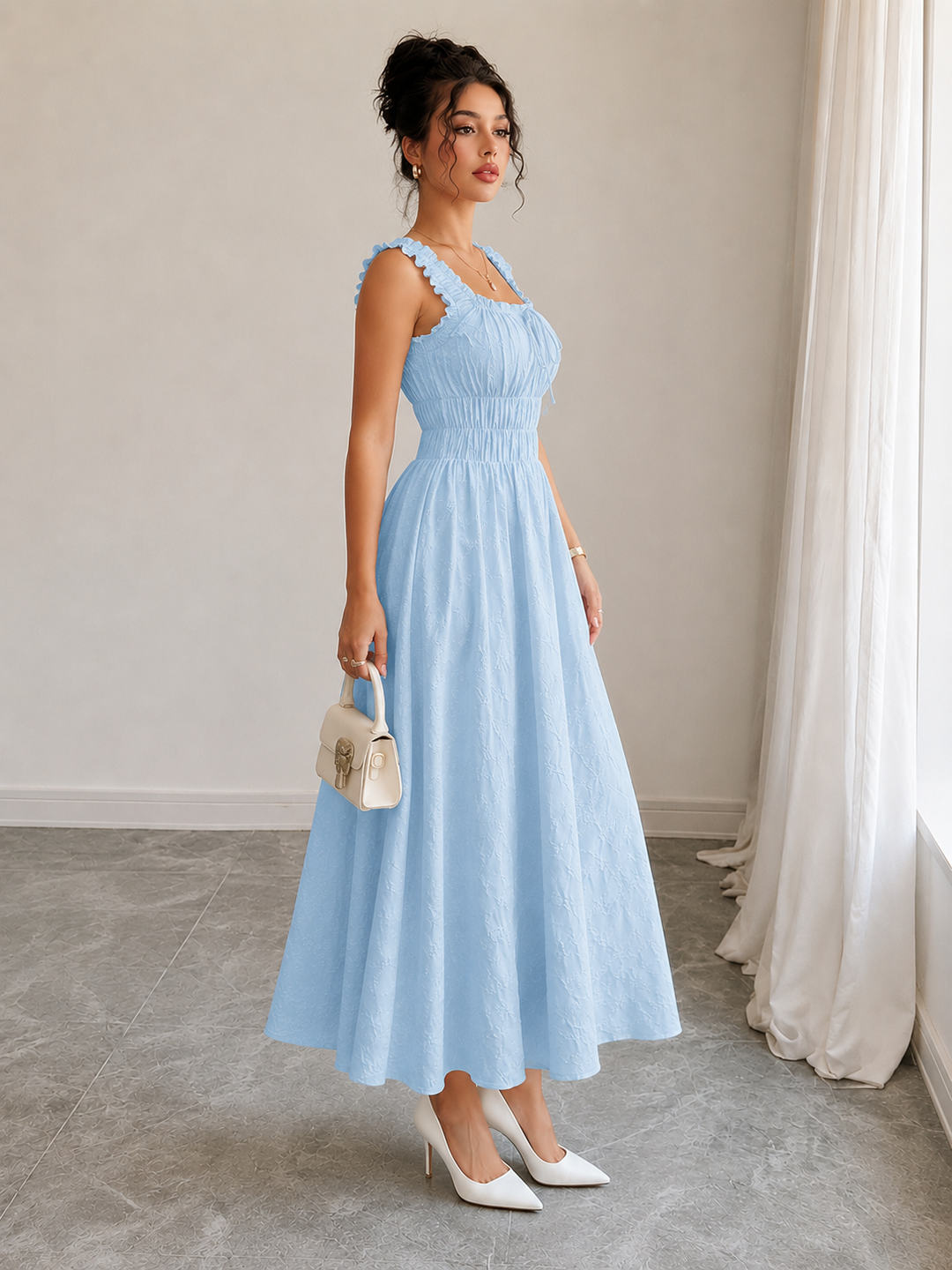 Elodie Textured Maxi Dress