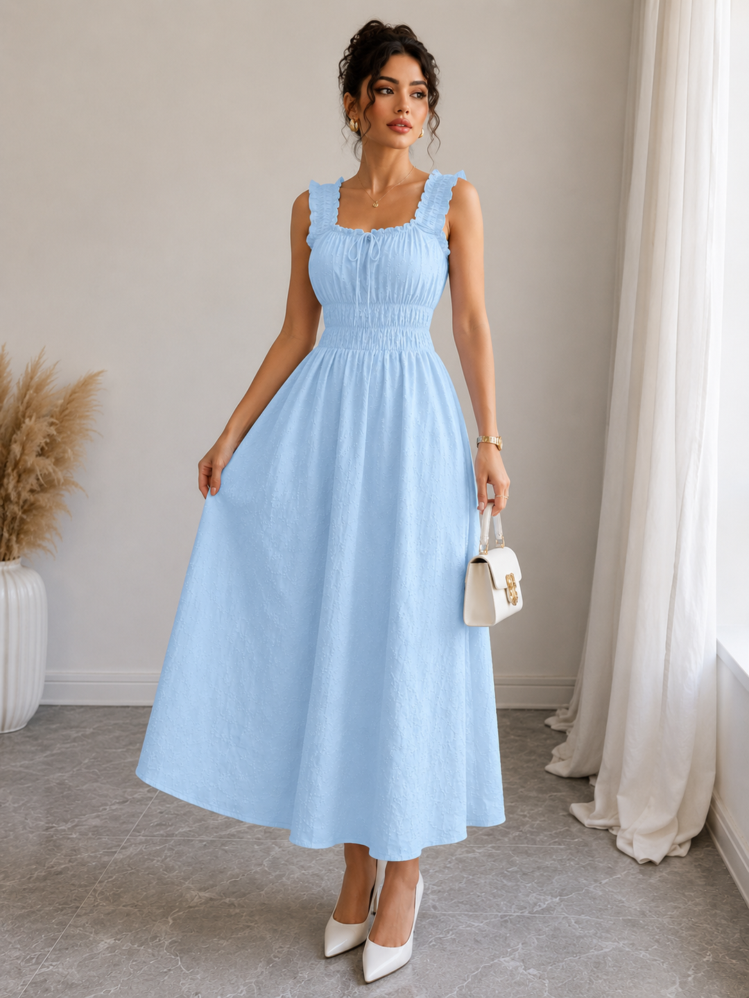 Elodie Textured Maxi Dress