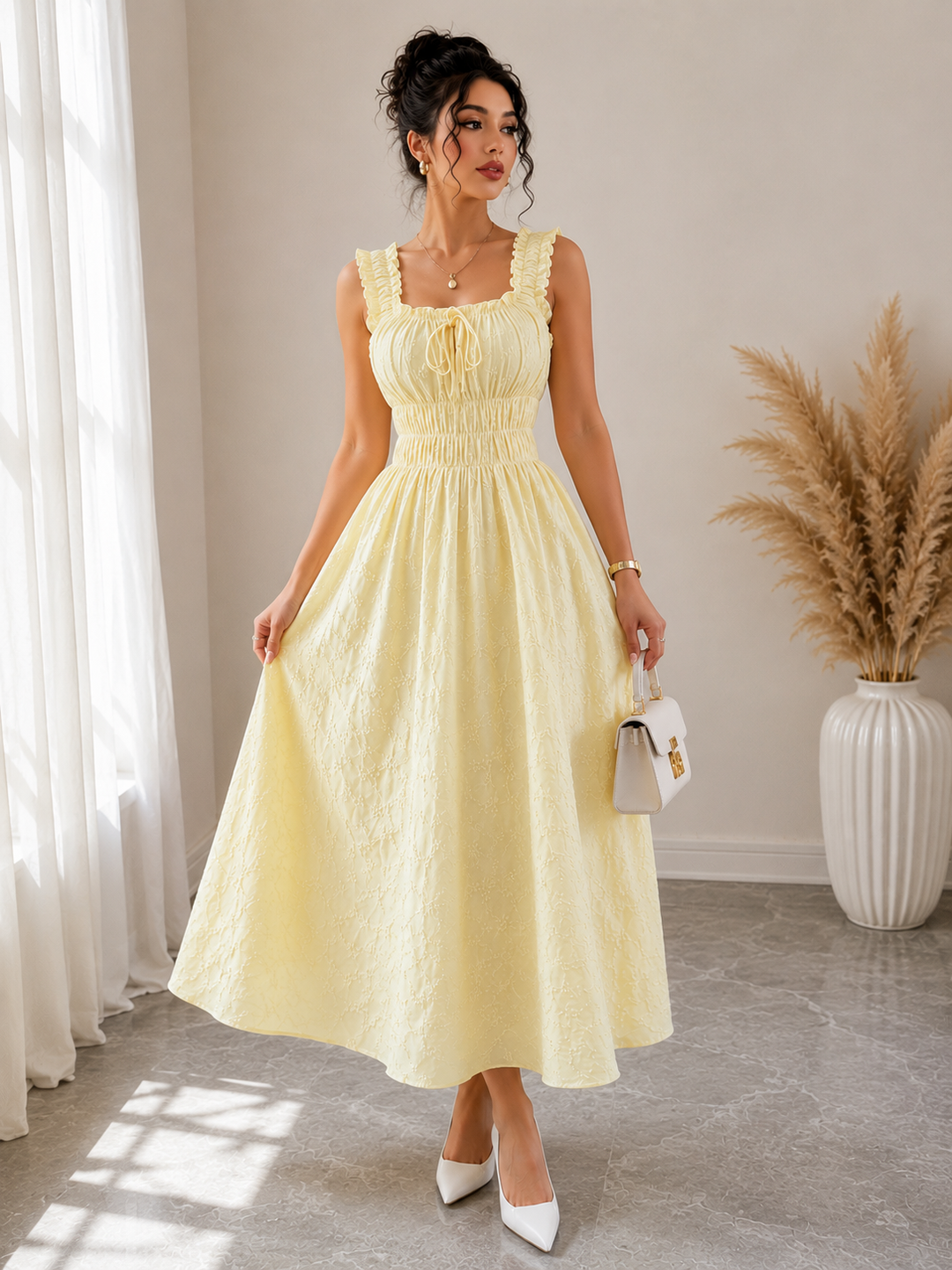 Elodie Textured Maxi Dress