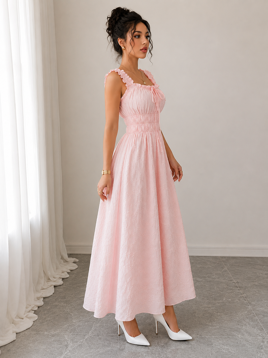 Elodie Textured Maxi Dress