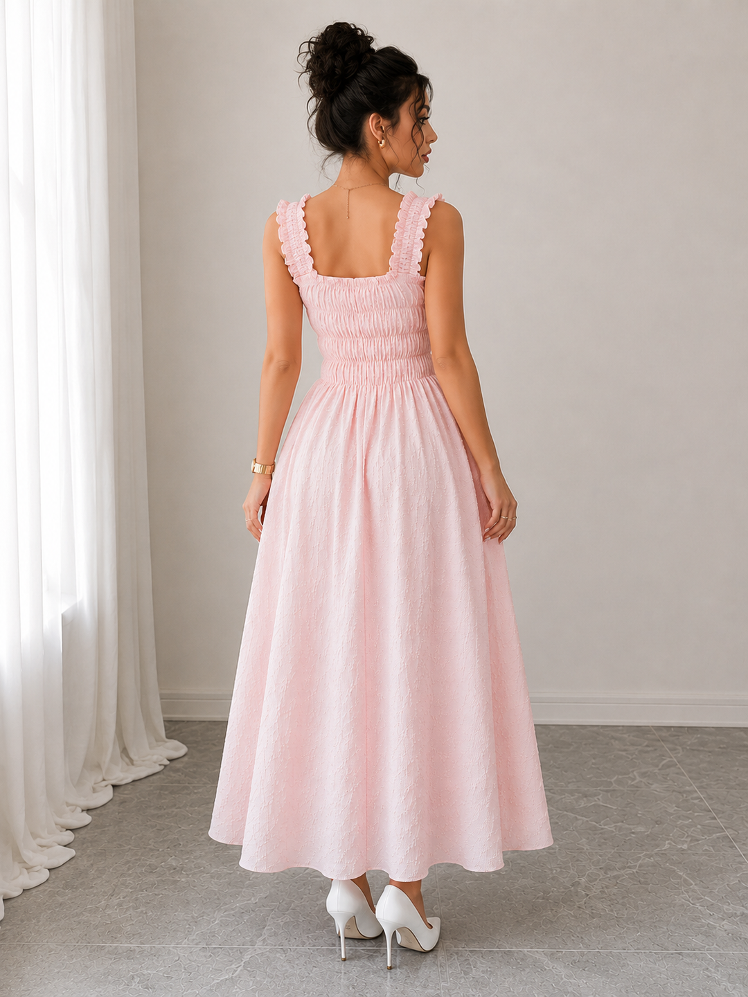 Elodie Textured Maxi Dress