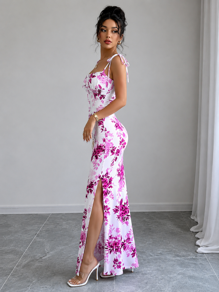 Floral Slit Maxi Dress