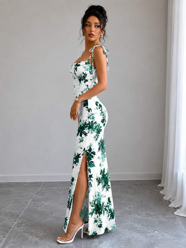Floral Slit Maxi Dress