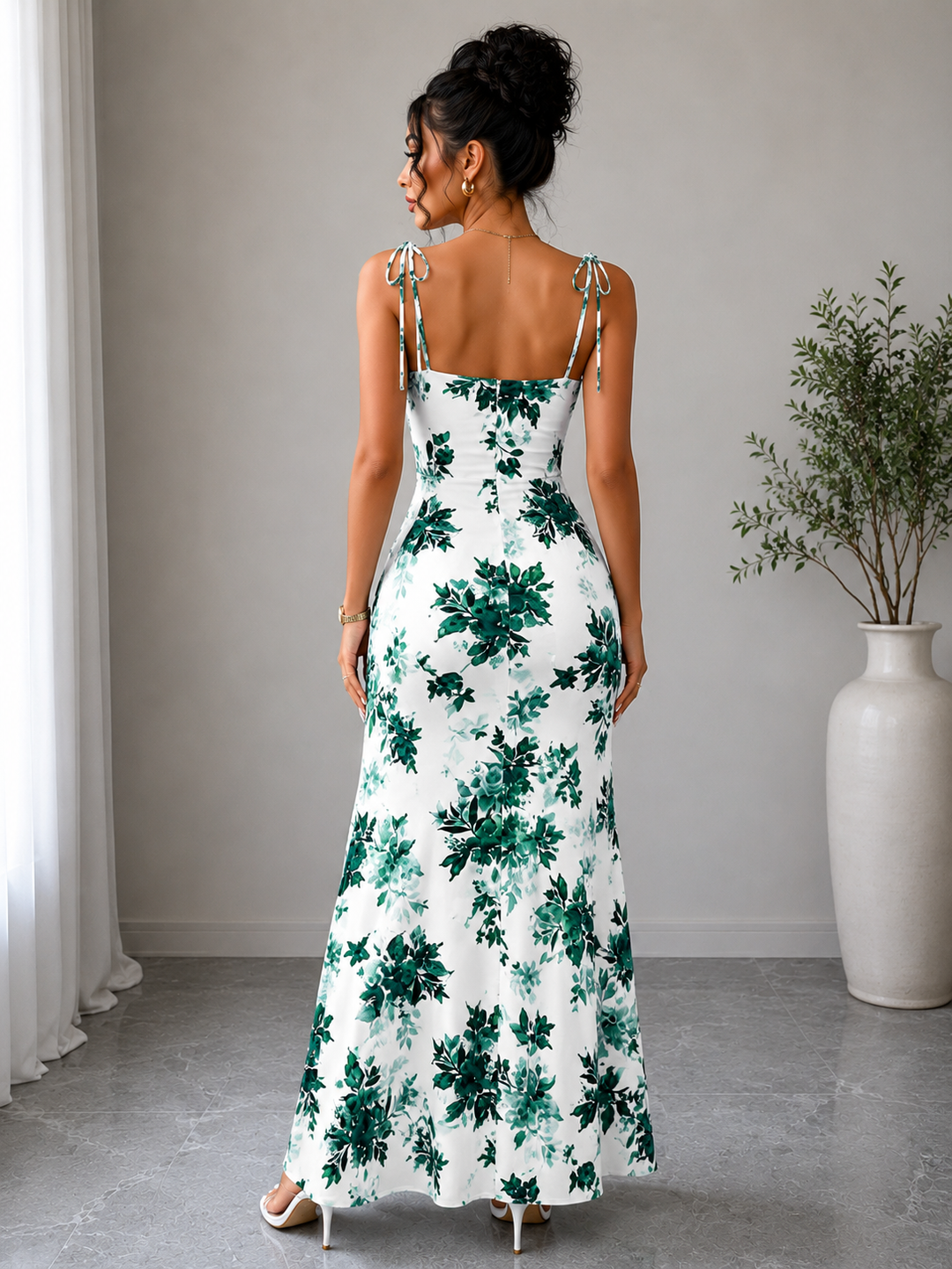 Floral Slit Maxi Dress