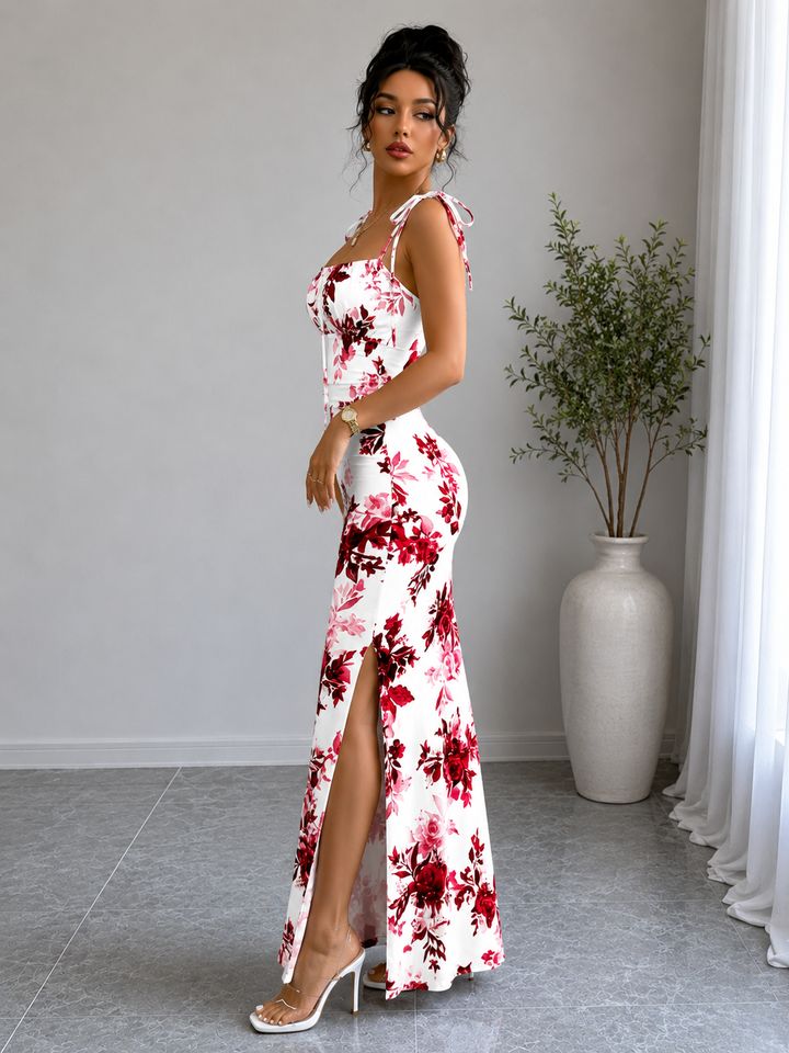 Floral Slit Maxi Dress