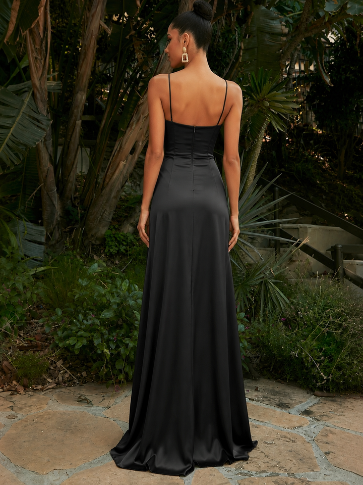 Sleeveless Slit Bodycon Maxi Dress
