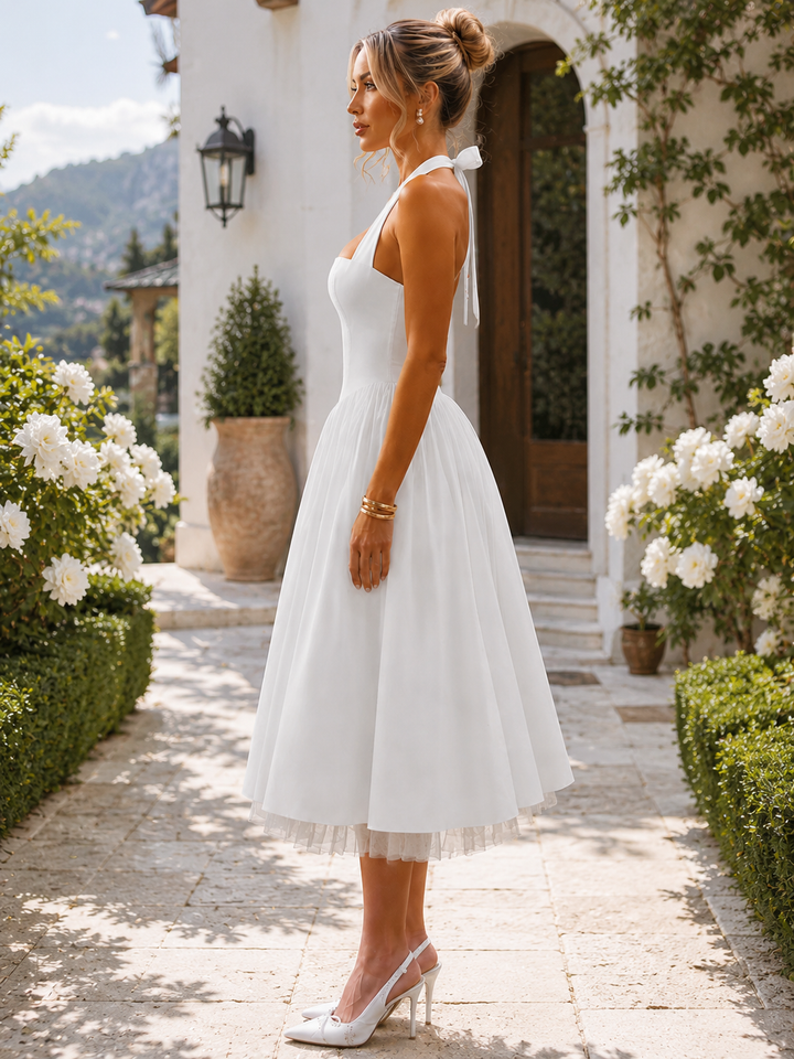 Layered Lace Midi Dress