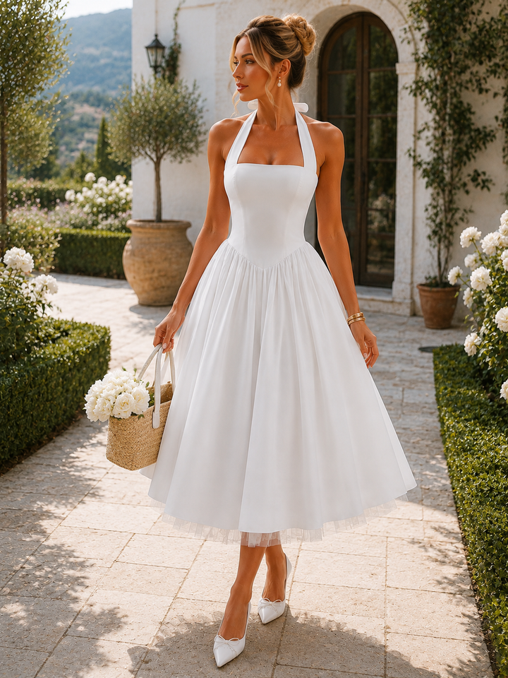 Layered Lace Midi Dress