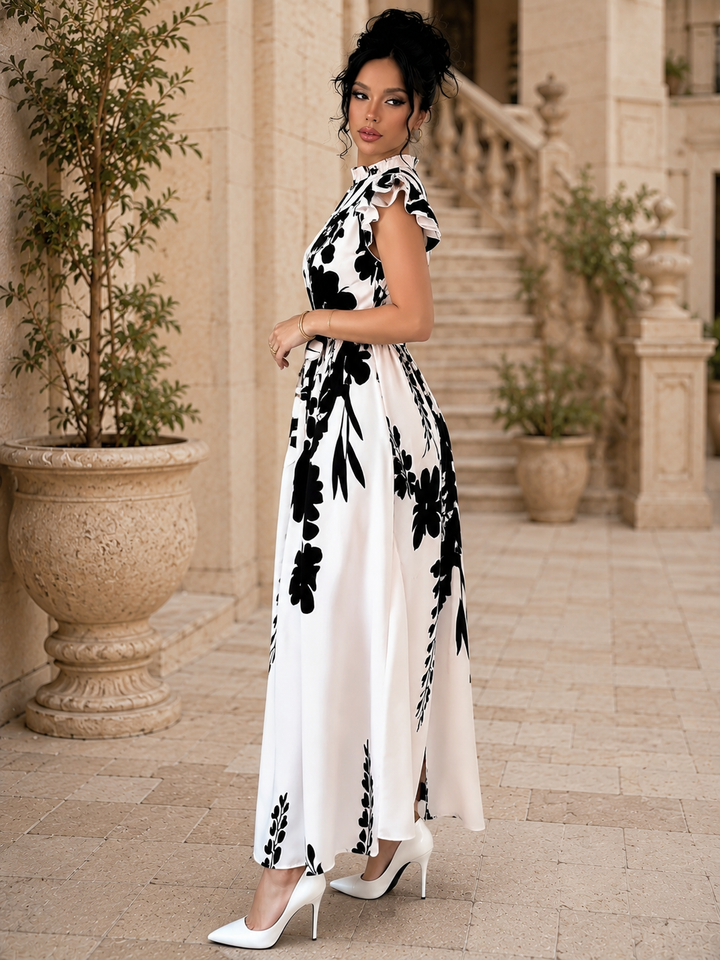 Floral Ruffle Maxi Dress