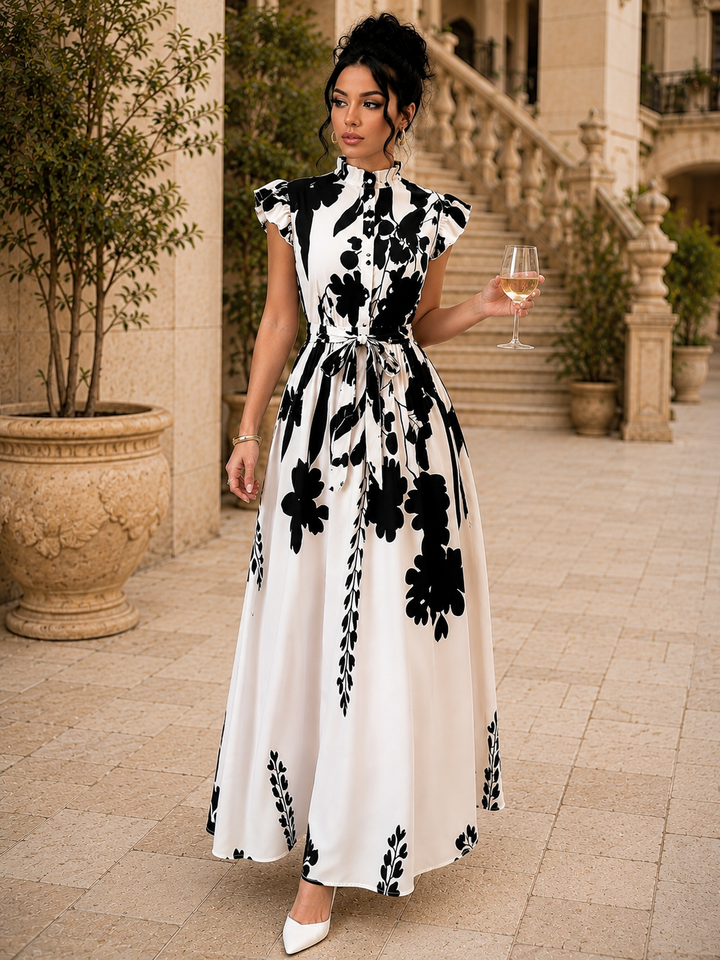 Floral Ruffle Maxi Dress