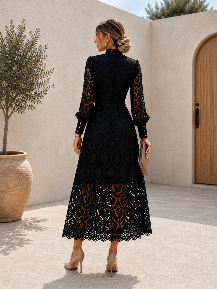 Spring Lace Midi Dress